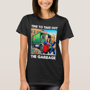 Grappige vuilnis voor Trump 2024 - Tijd om Th T-shirt