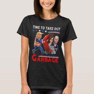 Grappige vuilnis voor Trump 2024 - Tijd om Th T-shirt