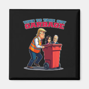 Grappige vuilnis voor Trump Mega en MGGA 2024 Magneet