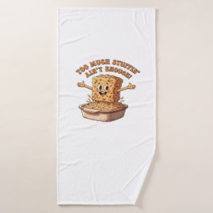 Grappige Vulling Overload Thanksgiving Klassiek T- Badhanddoek