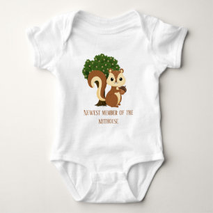 grappige vuurtoren eekhoorn unisex romper