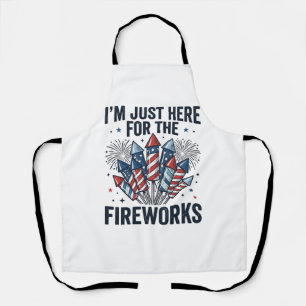 Grappige Vuurwerk Liefhebber Vintage Patriottische Schort