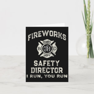Grappige Vuurwerk Veiligheidsdirecteur Boom Squad  Kaart