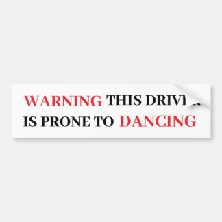 Grappige waarschuwing sticker voor auto bumper