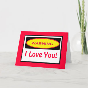 Grappige waarschuwing verzamelen kaart