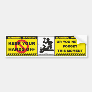 Grappige Waarschuwingssticker Decal Label A9 Bumpersticker