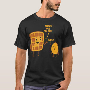 Grappige Wafeltjes Thema Voor Wafelliefhebber Wafe T-shirt