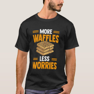 Grappige Waffelverkoper Mannen Vrouwen Ontbijt Geb T-shirt