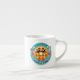Grappige Waffle Mok met Achterkant Ontwerp