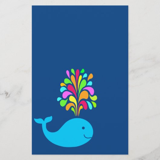 Grappige walvis flyer (Voorkant)