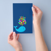 Grappige walvis flyer (Hand)