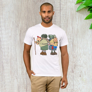 Grappige wandelaars Outdoor Adventure Camping Humo T-shirt