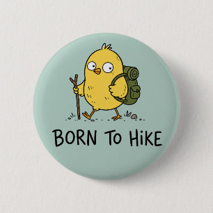 Grappige Wandelende Vogel Cartoon Ronde Button 5,7 Cm