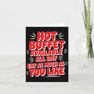Grappige warme buffet beschikbaar de hele dag eet kaart