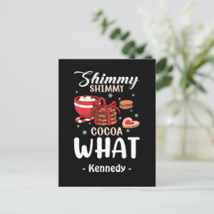 Grappige warme chocolademelk & Cookie Winter Briefkaart