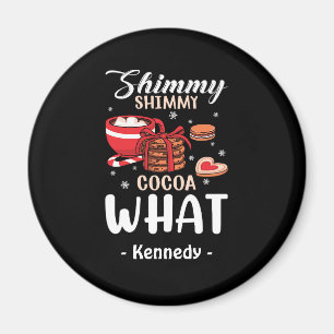 Grappige warme chocolademelk & Cookie Winter Magneet