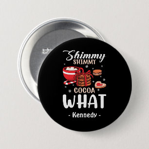 Grappige warme chocolademelk & Cookie Winter Ronde Button 7,6 Cm