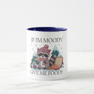 Grappige wasbeer als ik Moody Winter ben Mok