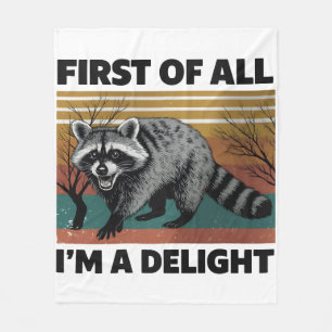 Grappige Wasbeer Citaten - Allereerst Ben Ik Een G Fleece Deken