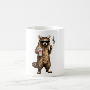 Grappige wasbeer drinkt dieetdrank – Coole zonnebr Koffiemok