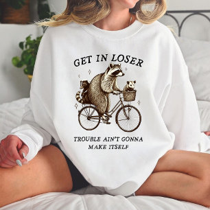 Grappige wasbeer en opossum trui