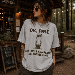 Grappige Wasbeer Klagen Meme T-shirt