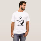 Grappige Wasbeer Schutter T-shirt (Voorkant volledig)