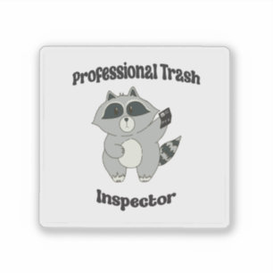 Grappige Wasbeer Sticker