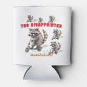 Grappige wasberen scooter, te teleurgesteld blikjeskoeler (Voorkant)