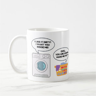Grappige Wasserij Humor Wasmachine Dirty Joke Koffiemok