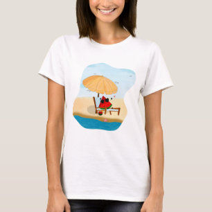 Grappige watermeloen illustratie t-shirt