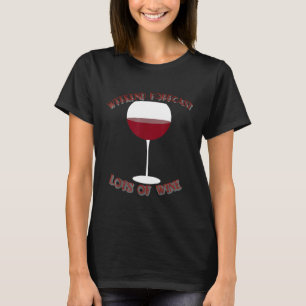 Grappige Weekend Forecast Veel Wijn Graphic Unisex T-shirt