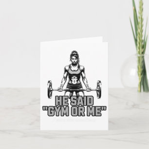 Grappige Weightlifting Bodybuilding Spreuk Voor Vr Kaart