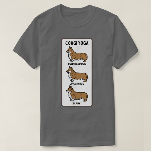 Grappige Welshe Corgi Yoga Dwaze Huisdier Eigenaar T-shirt (Design voorkant)
