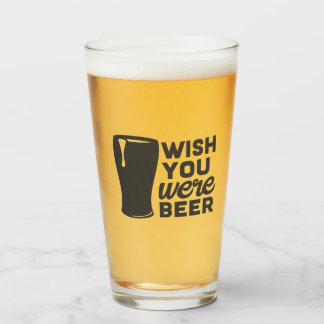 Grappige wens je was bier glas
