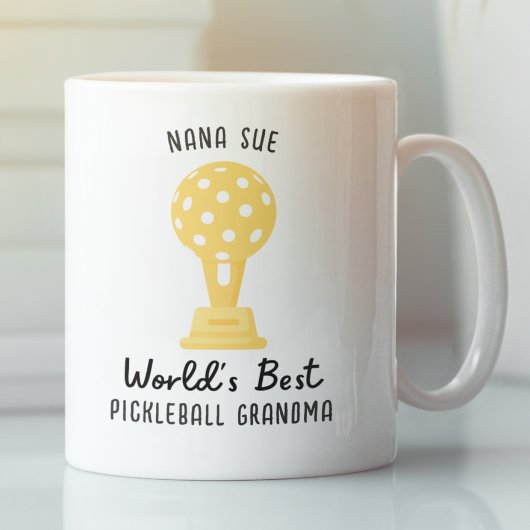 Grappige Wereld Beste Pickleball Oma Gift, Custom Koffiemok