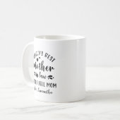 Grappige wereld's beste moeder in de wet moederdag koffiemok (Voorkant links)