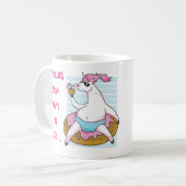 Grappige Werk-Thuis-Beker Eenhoring Chaos Koffiemok (Voorkant links)