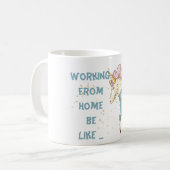 Grappige Werk-Thuis-Beker Eenhoring Chaos Koffiemok (Voorkant links)