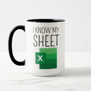 Grappige Werkcollega Spreadsheet Cadeau Koffiemok, Mok