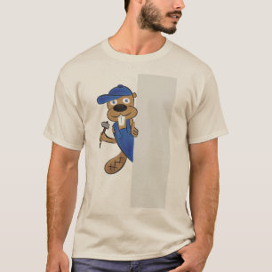 Grappige Werkende Bever Graphic T-shirt - Schattig