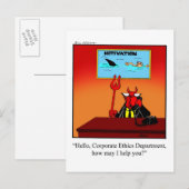 Grappige werkplek Humor Briefkaart (Voorkant / Achterkant)