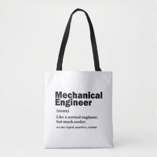 Grappige werktuigbouwkundig ingenieur definitie en draagtas