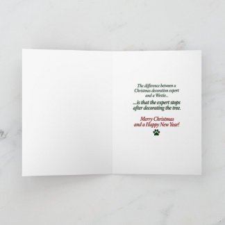 Grappige Westie - Ik hielp de kerstboom te versier Feestdagen Kaart