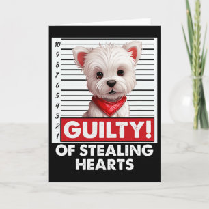 Grappige Westie West Witte Terrier Hondenras Valen Kaart
