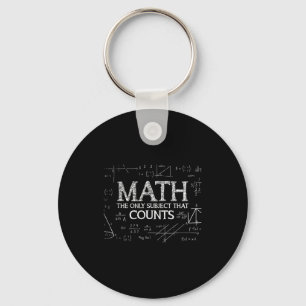 Grappige Wetenschap Nerd Wiskunde Het Enige Vak Da Sleutelhanger