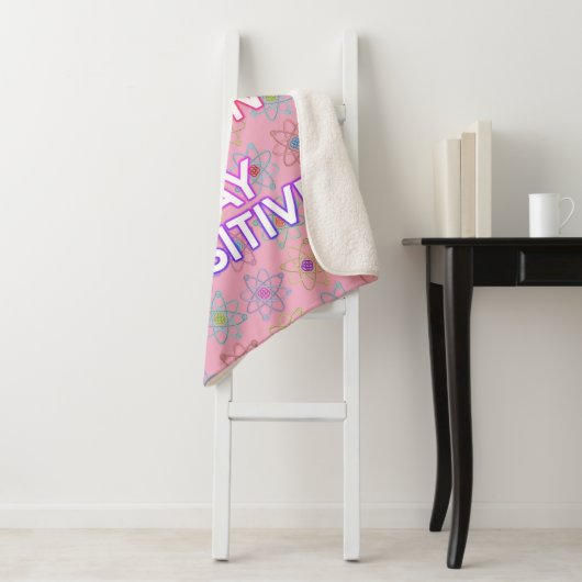 Grappige wetenschap Positieve houding Quote Girly  Sherpa Deken (In situ)
