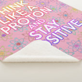 Grappige wetenschap Positieve houding Quote Girly  Sherpa Deken (3/4)
