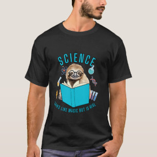 Grappige wetenschapsmotief luiaard & grappige spre t-shirt