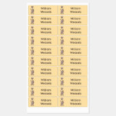 Grappige wezel cartoon gepersonaliseerd labels (Vel)